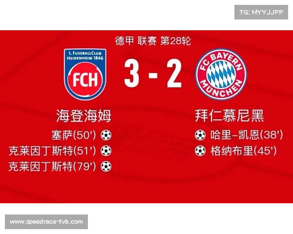 拜仁4-0大胜海登海姆，15轮不败领跑德甲积分榜